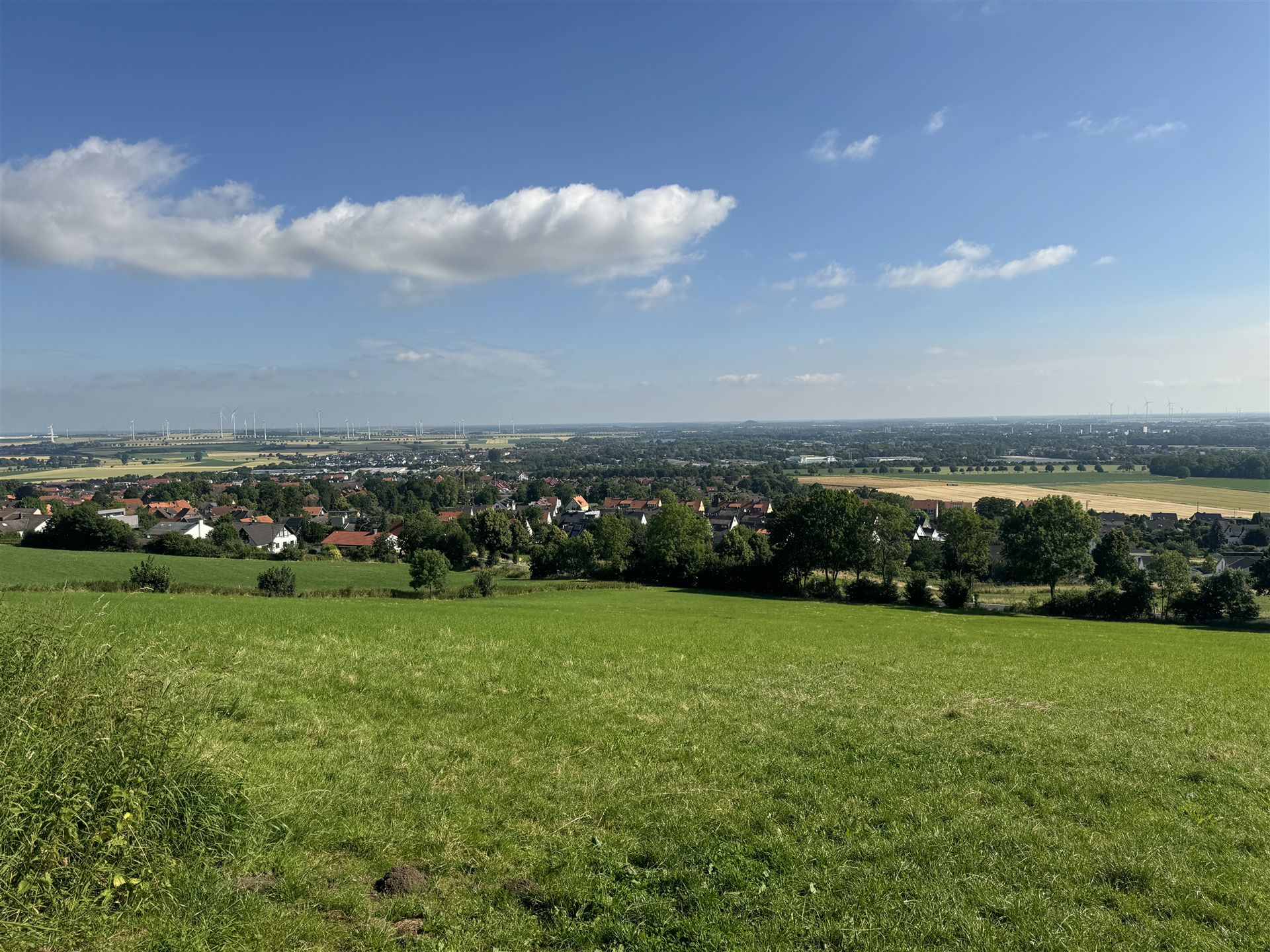 Blick von Lichtenberg in Richtung Lebenstedt.